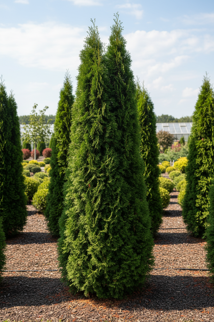 American Pillar Arborvitae tall narrow columnar evergreen