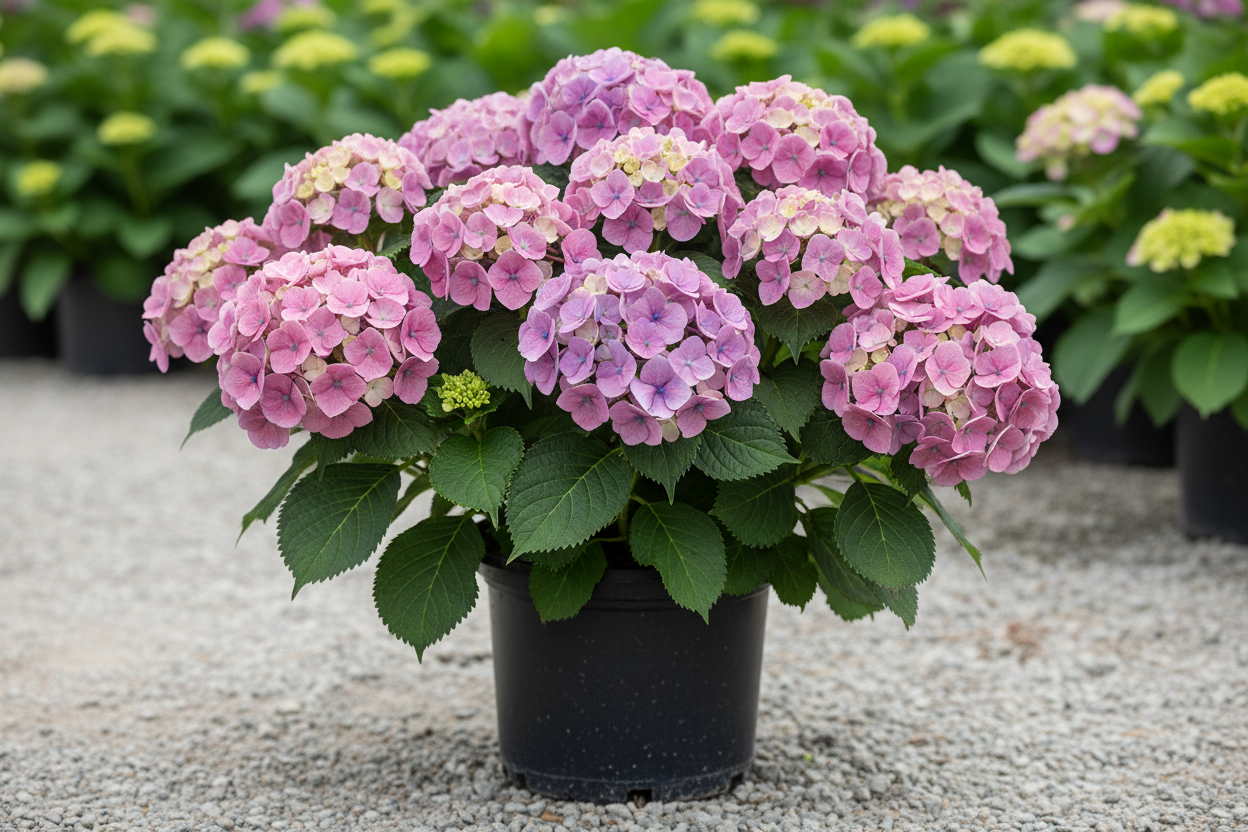 Let's Dance Arriba Bigleaf Hydrangea in full bloom