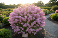 Princess Holly Ann crapemyrtle with soft lavender-pink blooms in compact rounded form